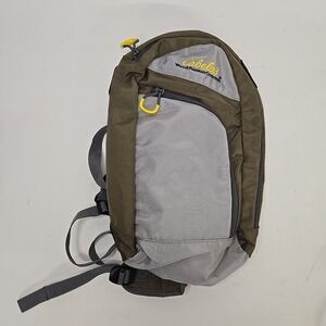 Cabelas Sling Backpack‎ Green Gray Small Bag Pocket Outdoor Travel